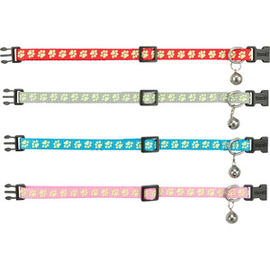 Cat Collar - Reflective Paw Print