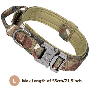 Dogs: Sturdy Dog Handle Collar - Camo by BAB Petwear