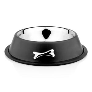3Bears AntiSkid Bowl 200ml Black w/ Chrome