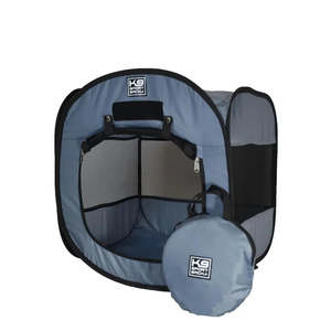 Dogs: K9 Kennel - Pop up tent - Large - Grey