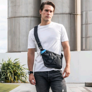 Accessories: Black Shoulder Bag