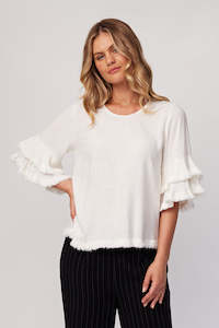 Top: Lemon Tree - Lovella Top // Cream