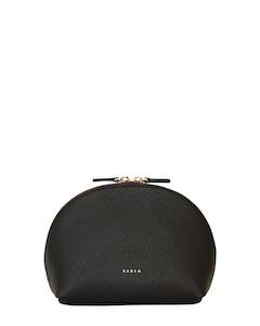 Saben: Saben - Gabi Makeup Pouch // Black // Dusty Rose