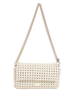 Saben: Saben - Milla Shoulder Bag Fine Braid // Sand // Black