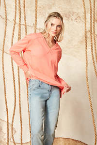 Verge: Verge - Trivia Sweatshirt // Coral