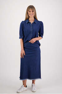 Briarwood - Spencer Denim Skirt // Blue