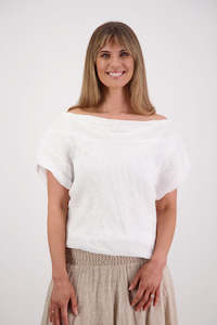 Briarwood - Shelby Linen Top // White //Natural