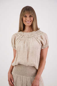 Briarwood: Briarwood - Polly Linen Top // Natural