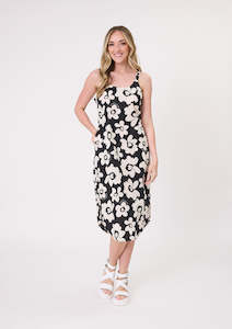 Lemon Tree: Lemon Tree - Maddie Dress // Black Floral