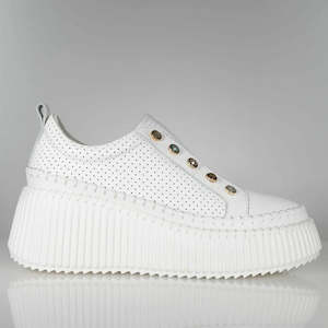 Minx - Pearlzie Gems Boots // White Perf