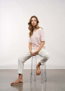 Madly Sweetly: Madly Sweetly - Aero Tee // Ballet Pink // Bone
