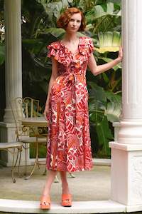 Coop: Coop - Club Tropicana Dress // Red and Pink