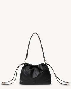 Saben: Saben - Elliot // Black Raffia Stitched Weave