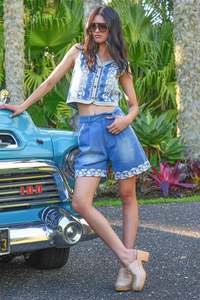 Coop - Short and Stitched Shorts // Denim