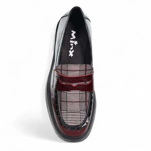 Footwear: Minx - Showtime // Bordo Blush Tartan