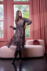 Loobies Story: Loobie's Story - Antoinette Tulle Dress // Black Multi