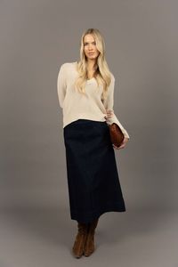 Humidity Lifestyle: Humidity - Edit Denim Skirt // Dark Blue