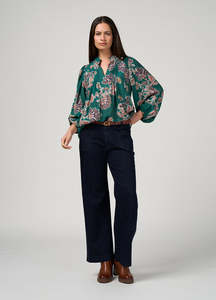 Loobies Story: Loobie's Story - Versailles Blouse // Evergreen Multi