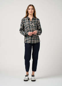 Madly Sweetly: Madly Sweetly - Illusion Shirt // Khaki Multi