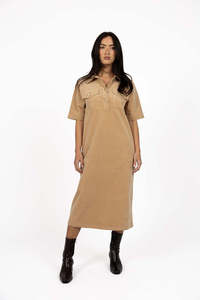 Humidity Lifestyle: Humidity - Amici Cord Dress // Wheat