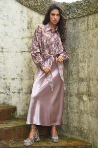 Clothing: Coop - Bias The Way Skirt // Pink