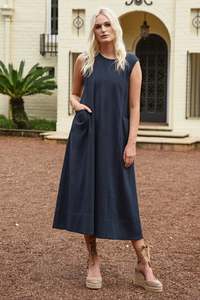 Clothing: Curate - Not Pocket Science Dress // Navy