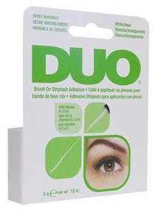 Lash Adhesive: Duo Eyelash Glue White Brush On