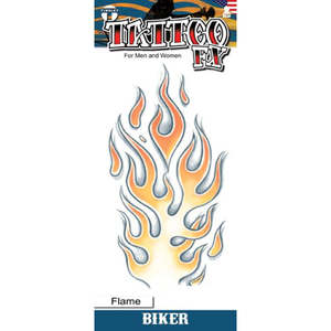 Biker Tattoos: Temporary Tattoos- Biker Flames