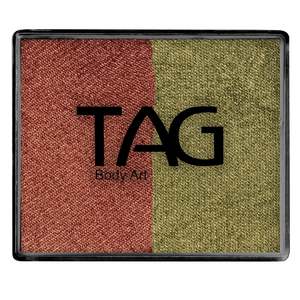 Split Cake Pearl Copper / Pearl Bronze Green
