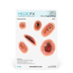 20 Clinical Stick On Moulage Sheets: Sheet Wound Infections