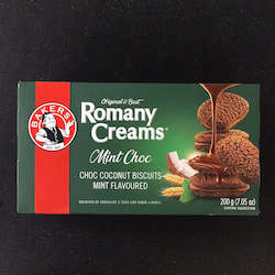 Biscuits: Bakers Romany Creams - Mint 200g