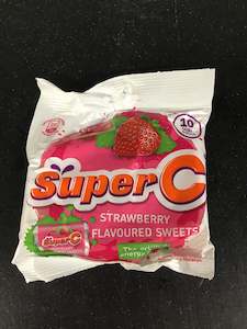 Super C Mini Rolls - Strawberry 150g
