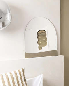 Mirrors: ARCH HALF MIRROR OLIVE