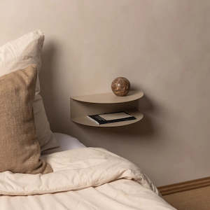 Bedroom: FOLD BEDSIDE LIMESTONE