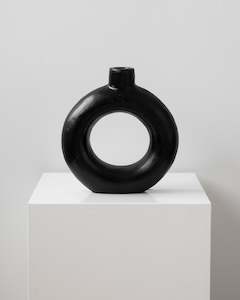Pots Vases: CIRCLE VASE BLACK