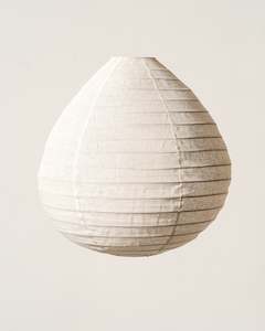 Lighting 1: LINEN PENDANT PEAR 70CM