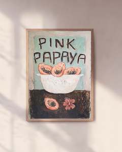 Artwork: PINK PAPAYA - LIMITED EDITION PRINT