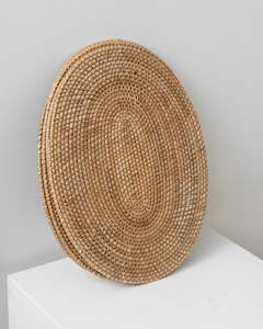 Kitchen Dining Coasters: OVAL RATTAN PLACEMAT - SET OF 4