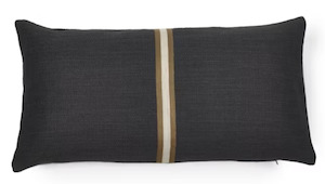 Cushion Covers: Jasper Cushion Cover 40x80 - Faded Black