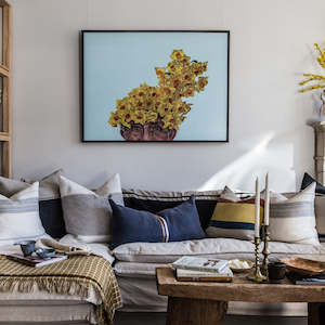 Loose Cover Sofa With Chaise - Natural or Grey