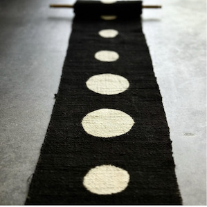 New Arrivals: Textile Totem Florish - Black/White