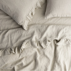 Natural Ruffle Flat Sheet