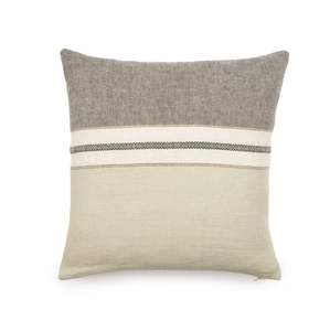 Beeswax Stripe Belgian Cushion Cover