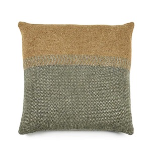 Jules Pillow - Green Herringbone