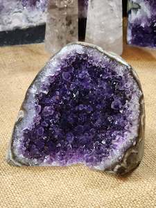 Crystals: A Grade Cut Base Amethyst Geode