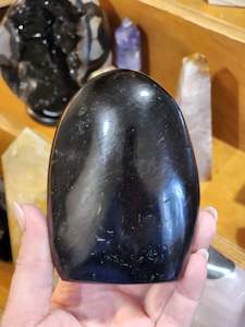 Black tourmaline in quartz