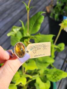 Boho Jewellery: Citrine Stirling Silver Size 7