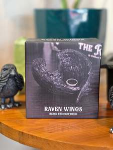 Homeware Incense Burners: Raven Wing Trinket Dish