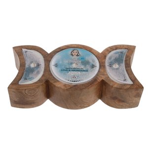 Homeware Incense Burners: The Mother Triple Moon Vanilla Candle - Love and Abundance