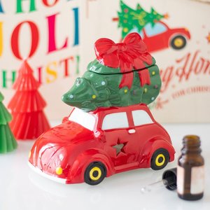 Homeware Incense Burners: Car with Christmas Tree Oil Burner